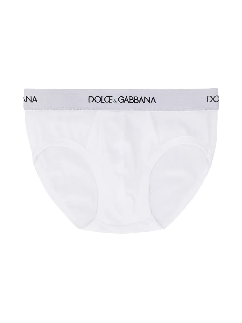 Комплект из двух трусов-брифов Dolce & Gabbana Kids, белый — фото 2