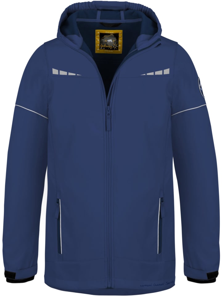 Детская куртка Galway softshell синего цвета Normani Outdoor Sports — фото 2