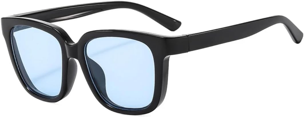 

Солнцезащитные очки с защитой UV400 | Большая оправа, линзы конфетного цвета | Для женщин и мужчин, для занятий спортом на открытом воздухе и вождения DSVIGF, Black Blue