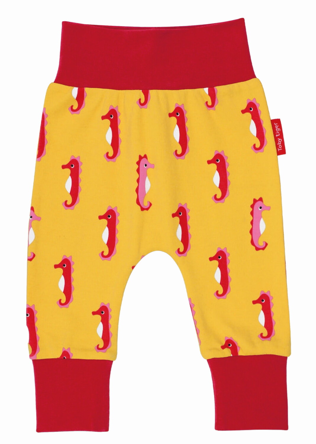 

Тканевые брюки Toby Tiger mit Seepferdchen Print, желтый