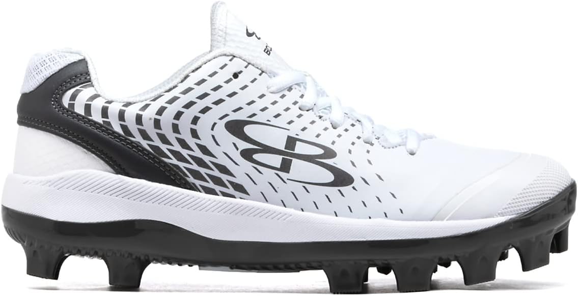 

Бутсы Boombah Men's Dart Pursuit с формованными шипами - несколько цветов - разные размеры, белый/угольный