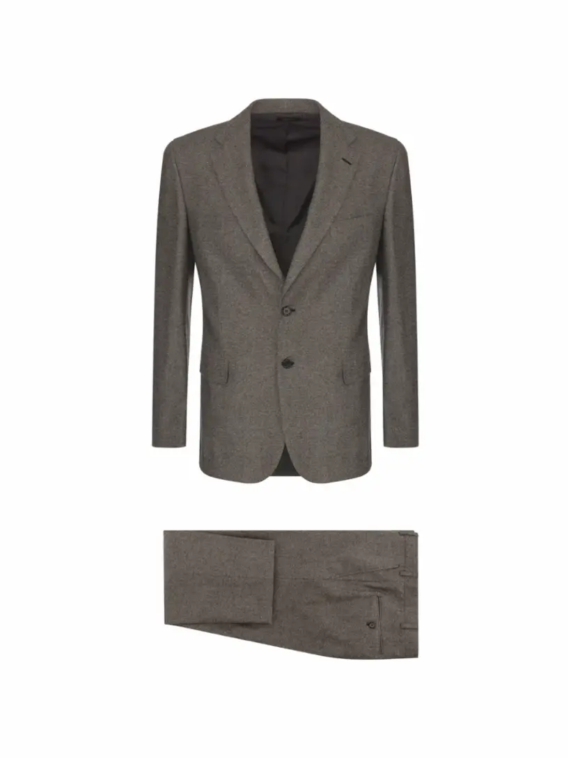 

Шерстяной костюм Brioni, серый