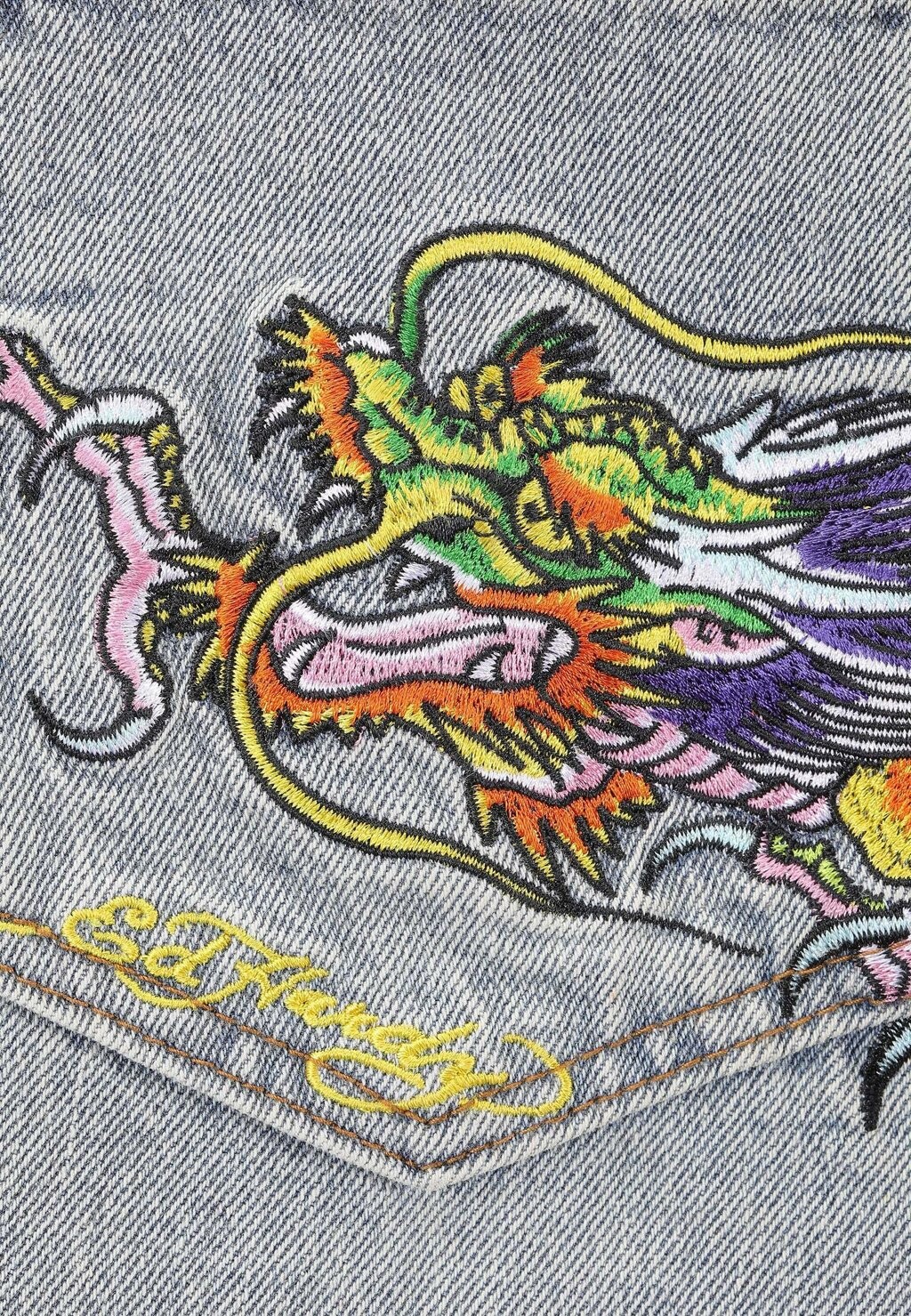 

Джинсовые шорты DRAGON CRAWL RELAXED Ed Hardy, светло-голубой деним