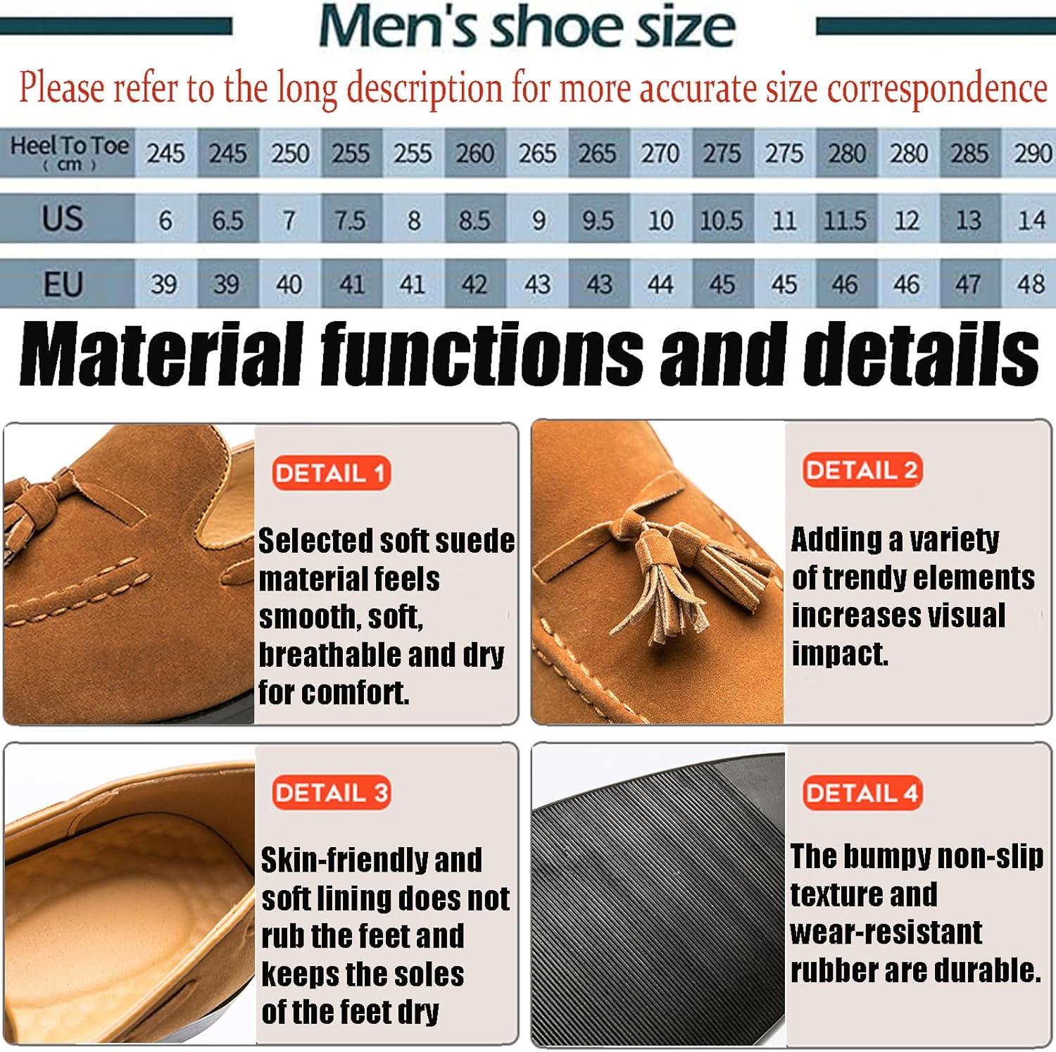 Мужские замшевые туфли с кисточками Penny Loafers, классические слипоны с низким каблуком-блоком, офисная и деловая обувь, повседневные туфли для вождения, плоская повседневная обувь, большой размер 6-14 Nekgnl, черный — фото 3