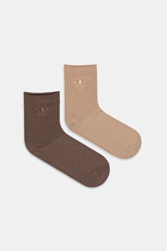 

Носки Trefoil 2 пары Adidas Originals, коричневый