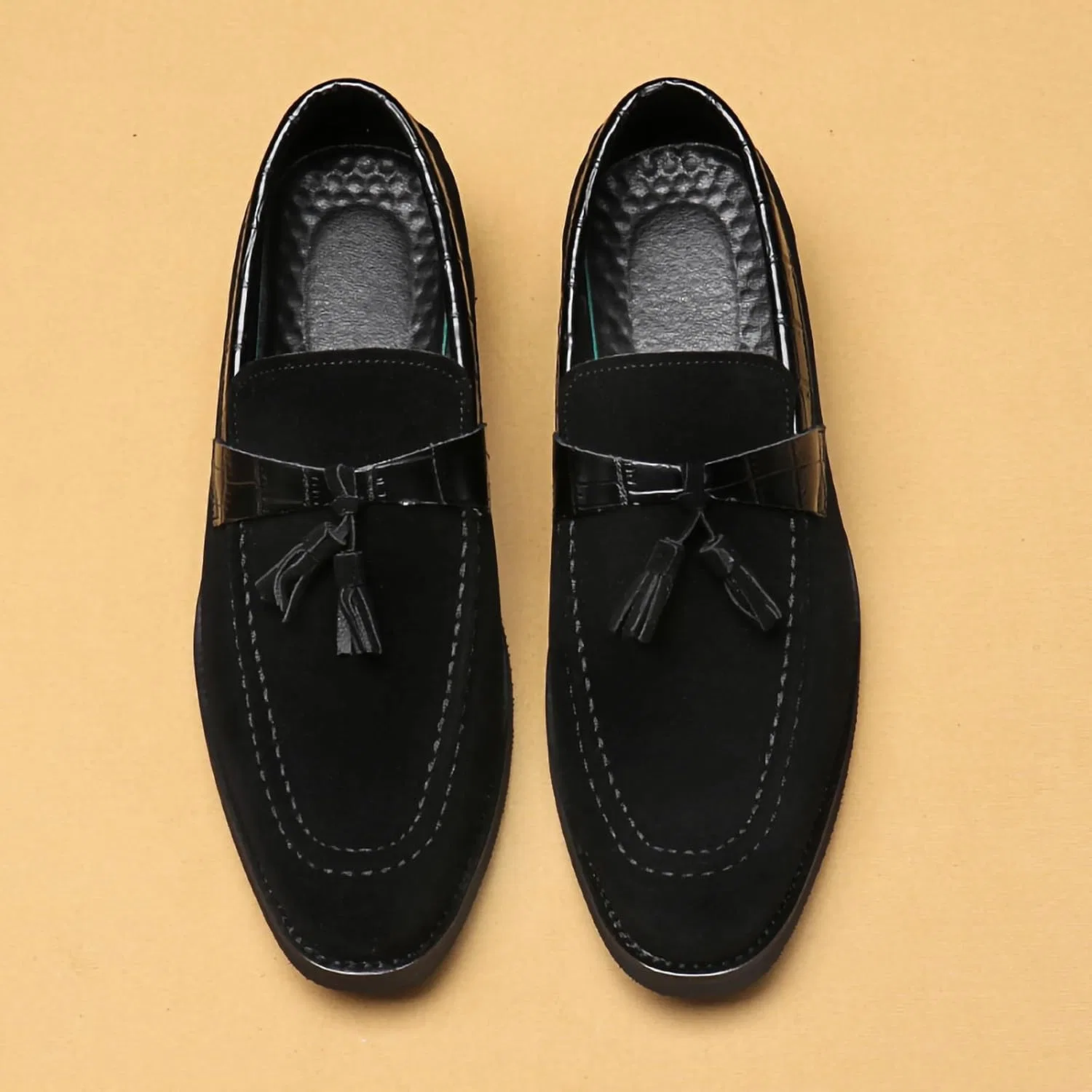 Мокасины кожаные Loafers Black — фото 3