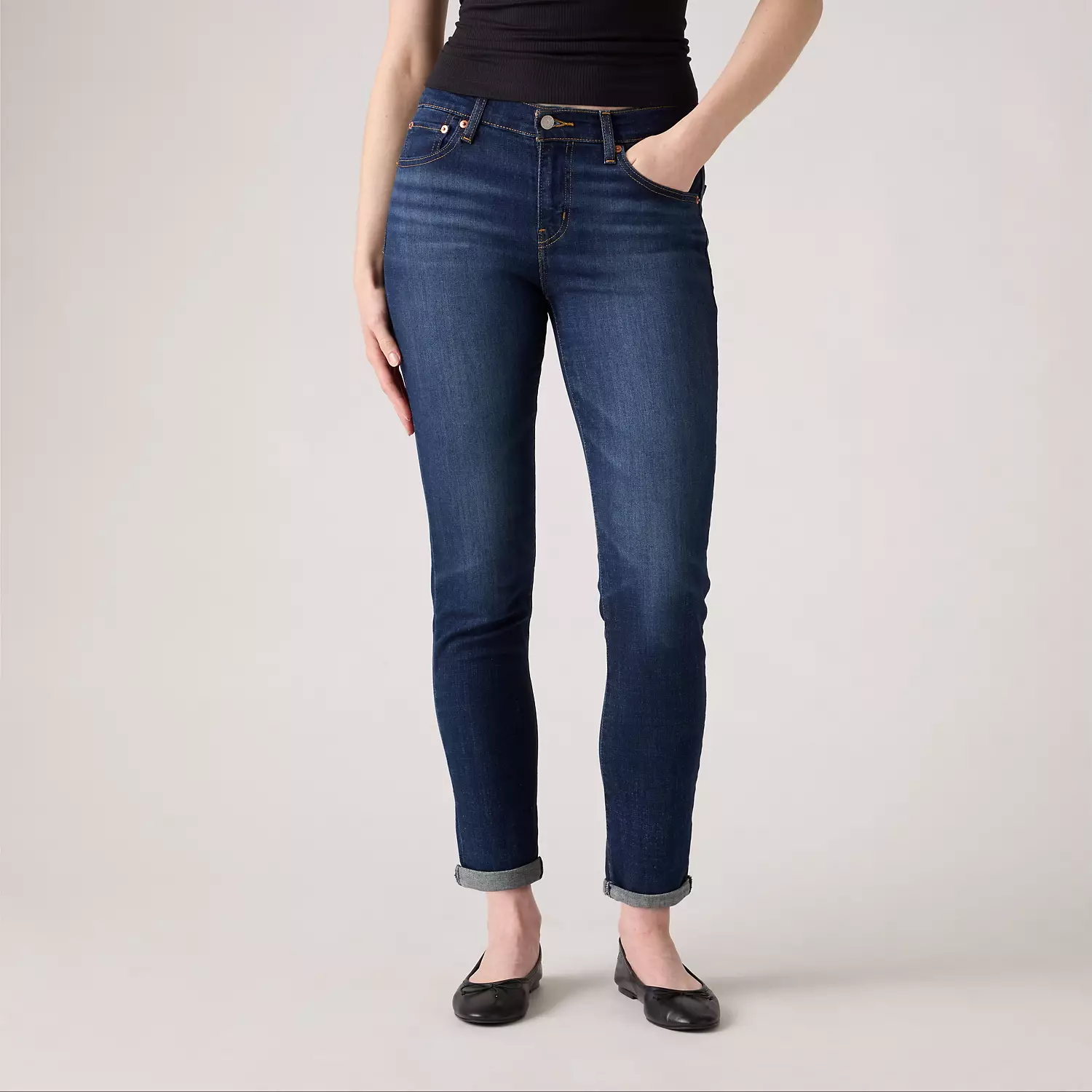 Джинсы женские Levi's Boyfriend Mid Rise , кобальтовый