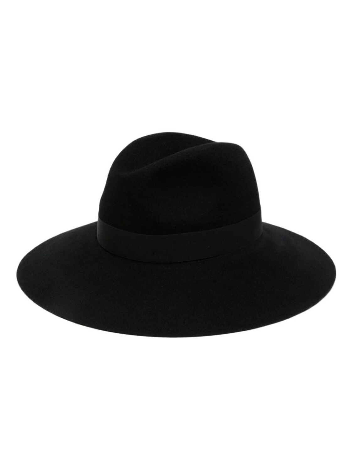 

Borsalino фетровая шляпа с логотипом и лентой, черный