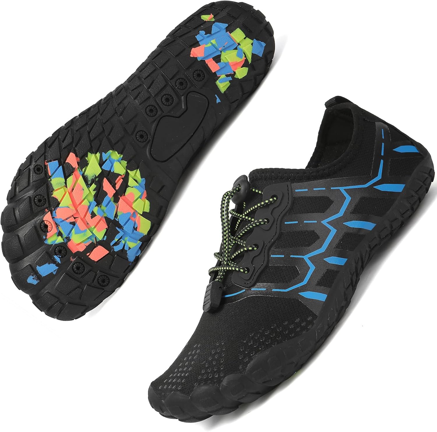 

Быстросохнущие пляжные и бассейные слипоны, для женщин и мужчин, для серфинга, йоги и водных видов спорта Ziitop, черный/синий