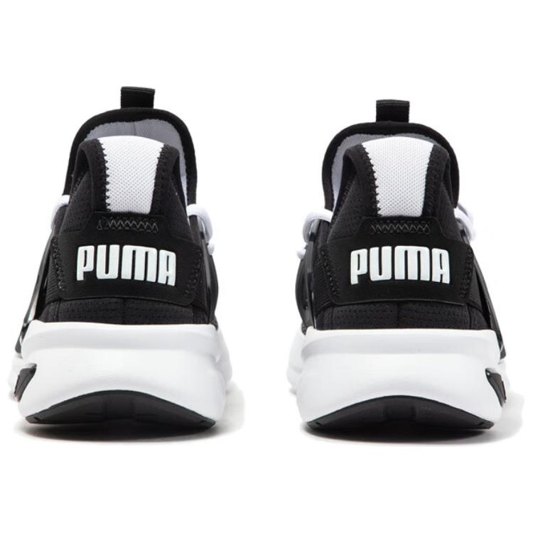 PUMA Софтрайд Лоу Топ Кэжуал Сити Коммьют Беговые Кроссовки Унисекс Блэк Уайт - Блэк/Уайт, цвет Black/White — фото 4