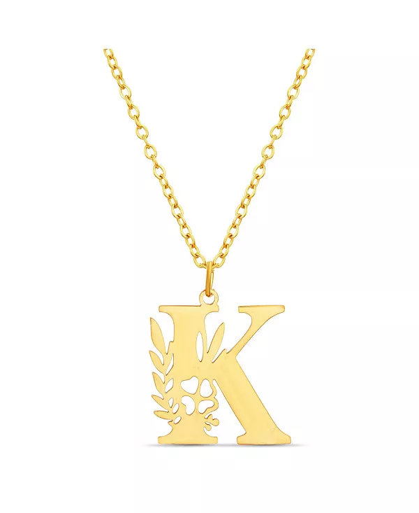 

Ожерелье с кулоном в виде вырезанной цветочной буквы Kensie, k