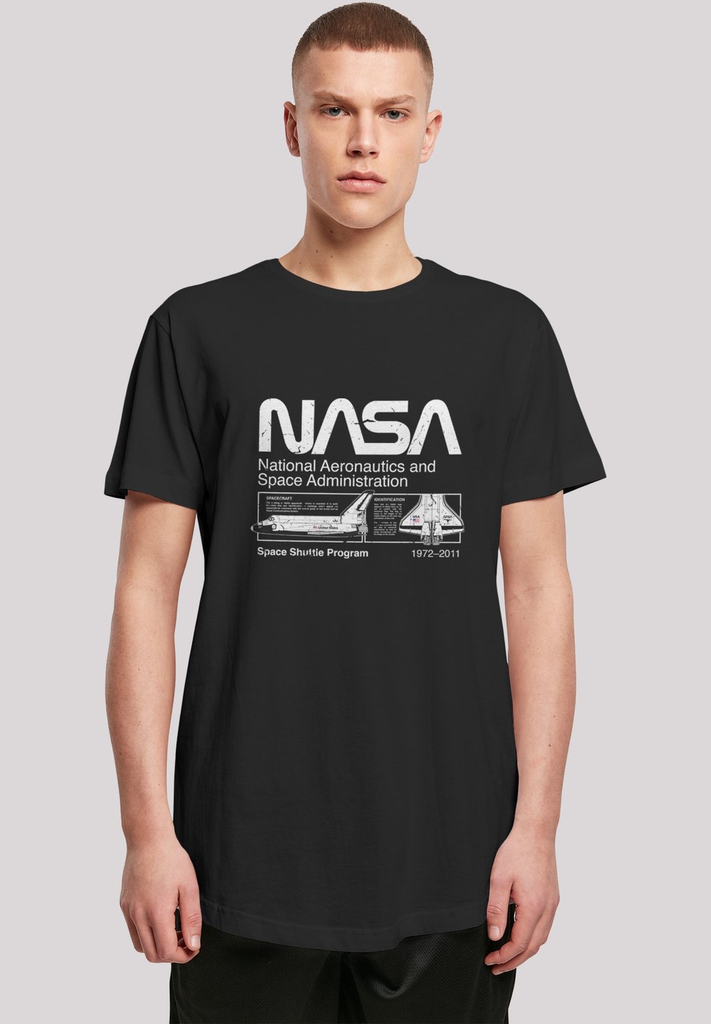 

Футболка с принтом NASA SPACE SHUTTLE F4NT4STIC, черный