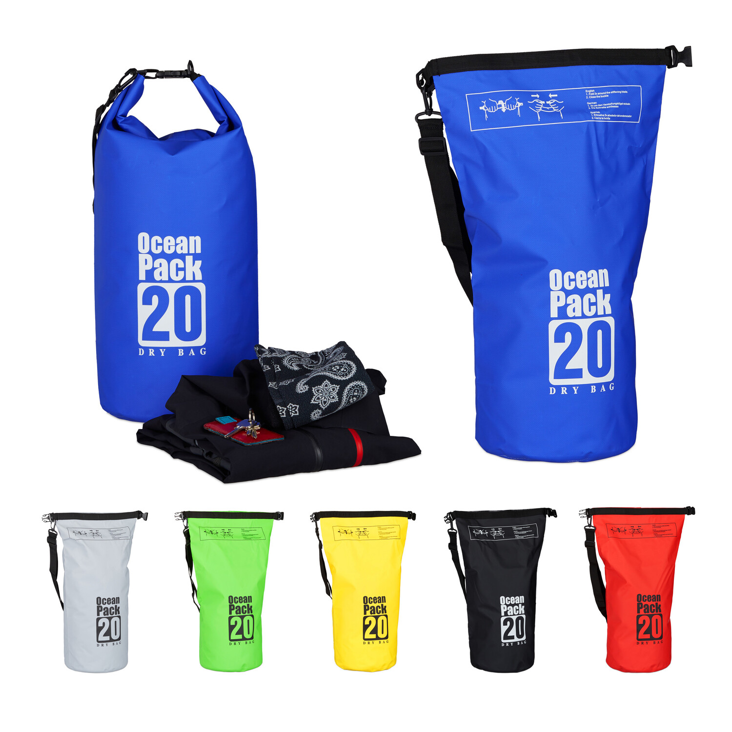 

Рюкзак relaxdays Ocean Pack, синий
