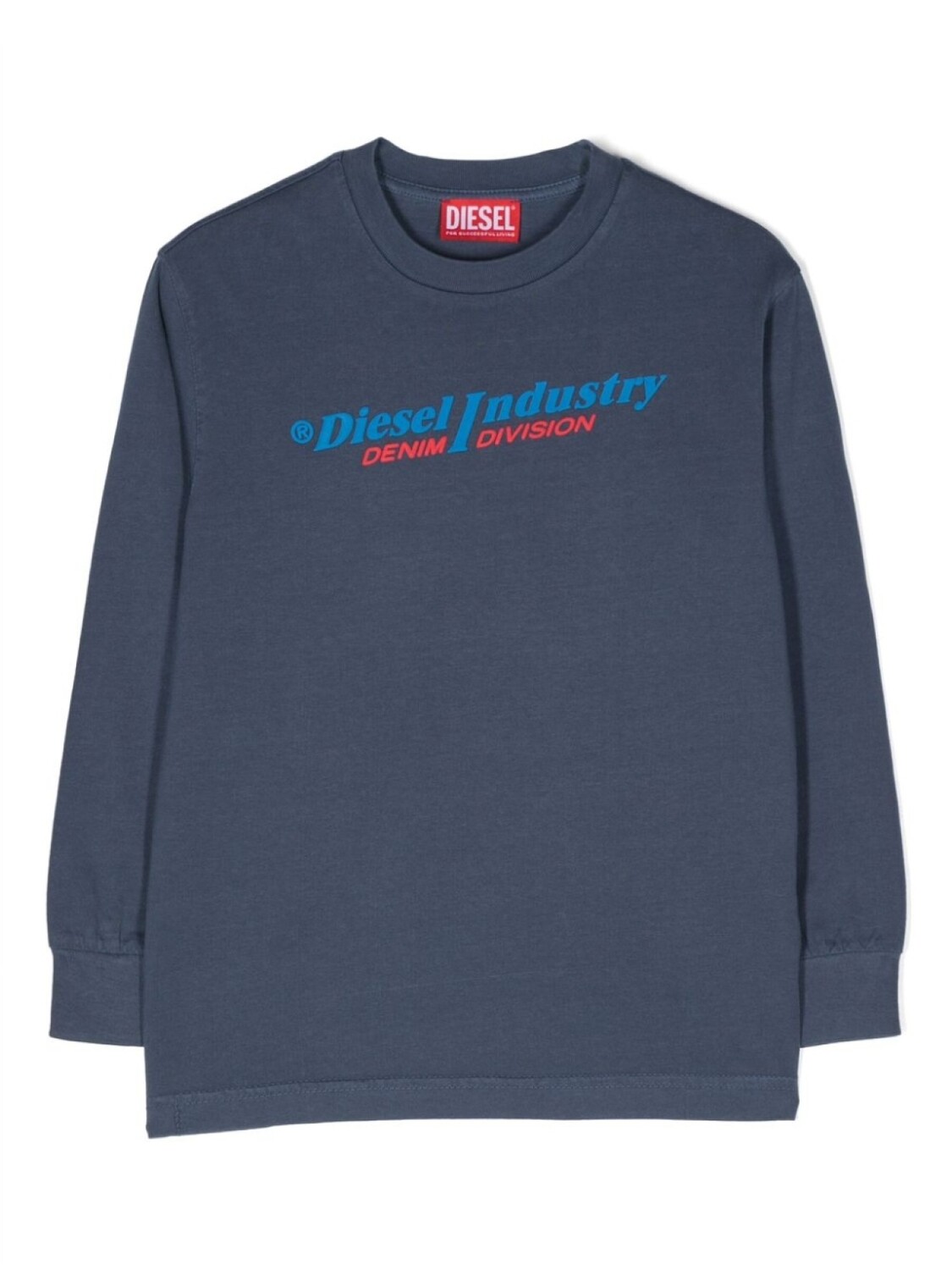 

Diesel Kids лонгслив с логотипом, синий