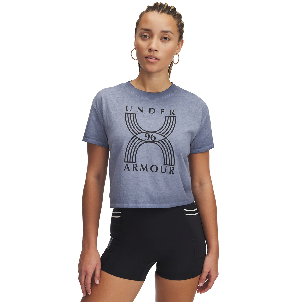 

Футболка женская Under Armour UA Run 96 Graphic SS, серый