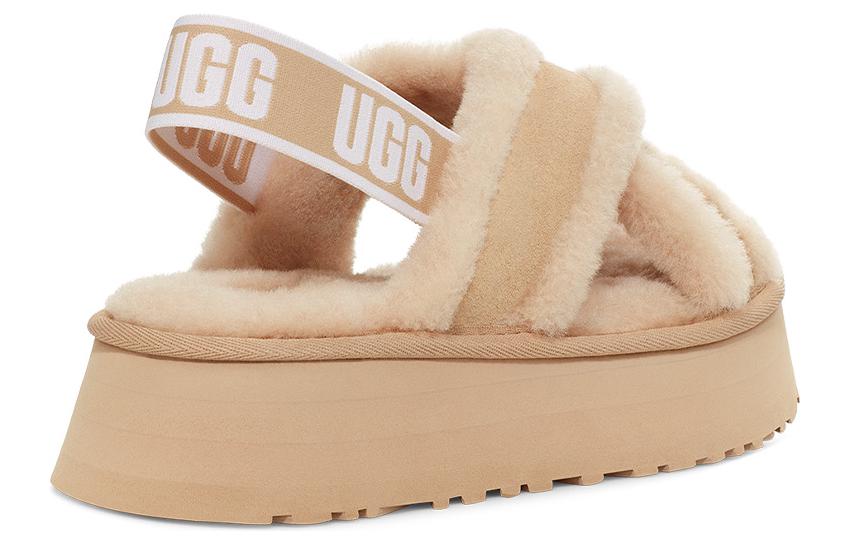 DISCO Стильные Сандалии Женские Светлый Тёплый Бежевый UGG — фото 4
