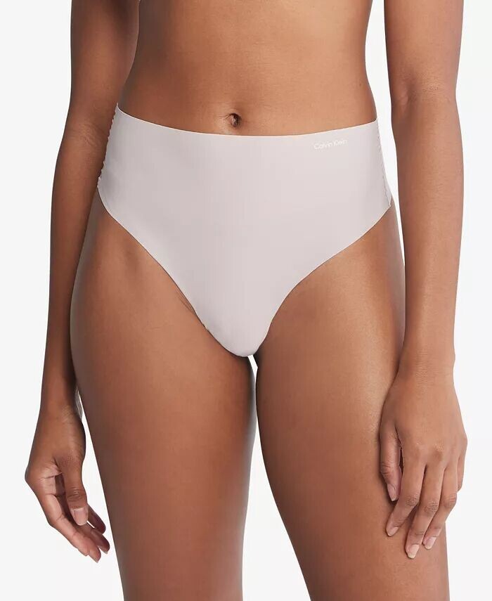 

Женское нижнее белье-стринги-невидимки с высокой талией QD3864 Calvin Klein, серый