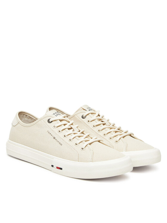 Тканевые кроссовки Hi Vulc Street Canvas FM0FM05515 Tommy Hilfiger, бежевый — фото 2