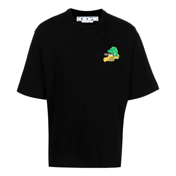 

Футболка OFF-WHITE SS23 Brush Arrows Logo Print Tee, белый