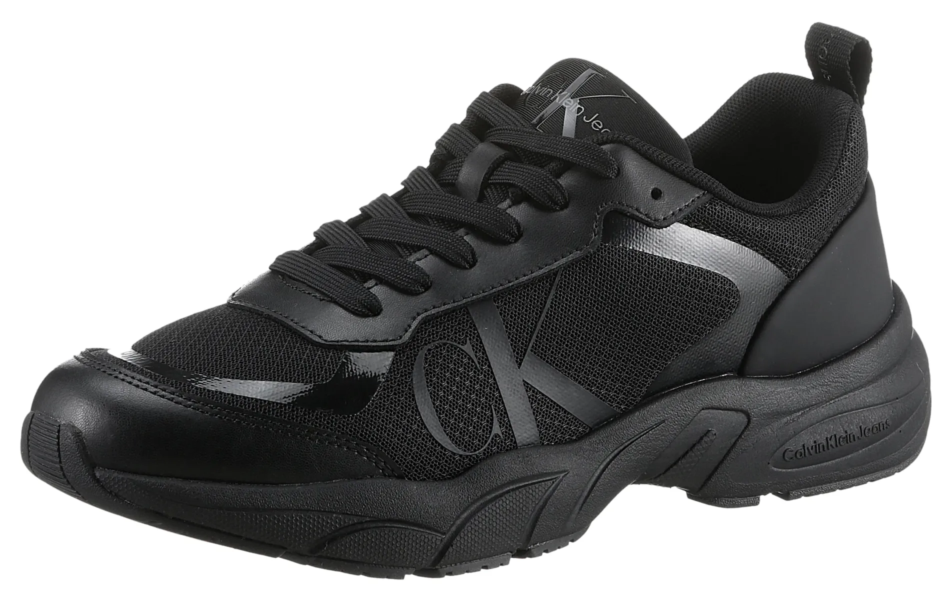 

Кроссовки Calvin Klein Jeans "RETRO TENNIS LACEUP Mesh", черный