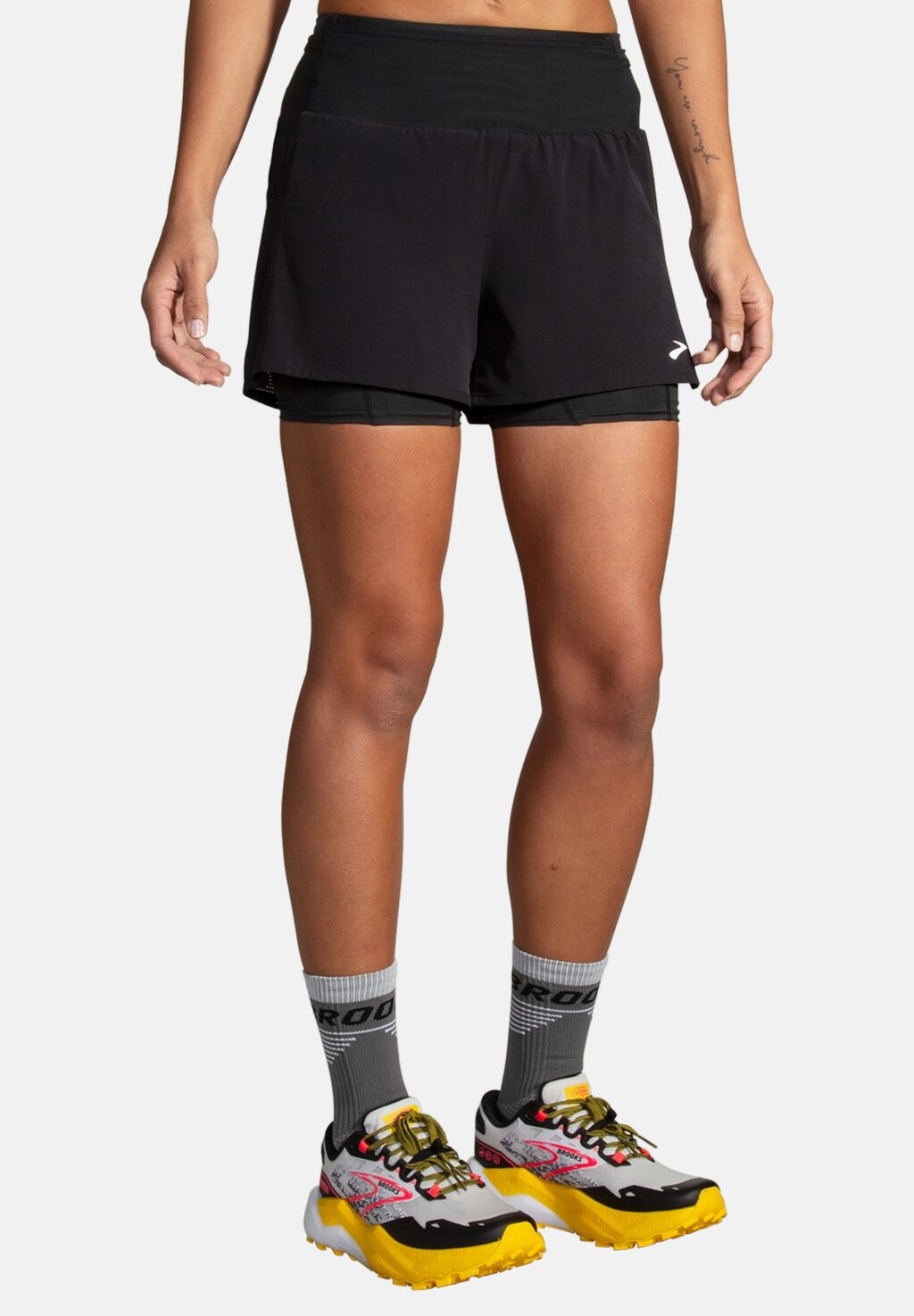 

Спортивные шорты HIGH POINT 3" 2-IN-1 SHORT 2.0 Brooks, цвет black