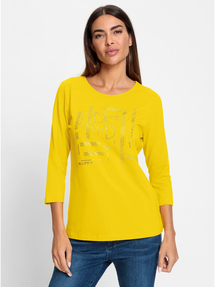 

Рубашка с рукавами 3/4 солнечно-желтого цвета Heine