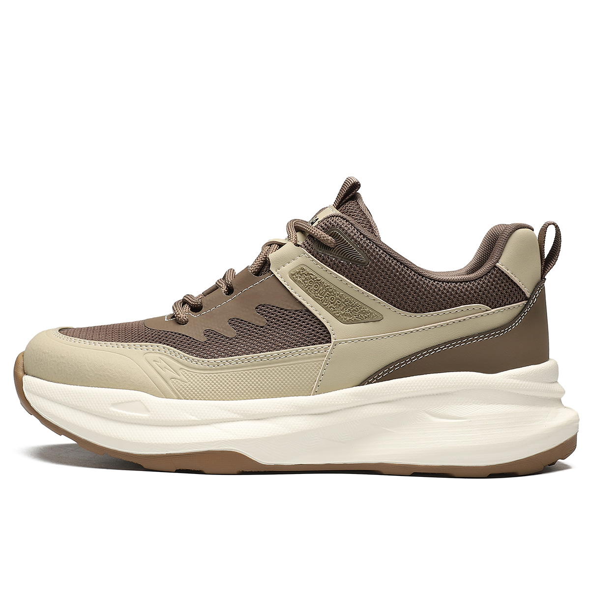 

ST&SAT Мужские коричневые низкие кеды с амортизацией, дышащие, увеличивающие рост, цвет Brown