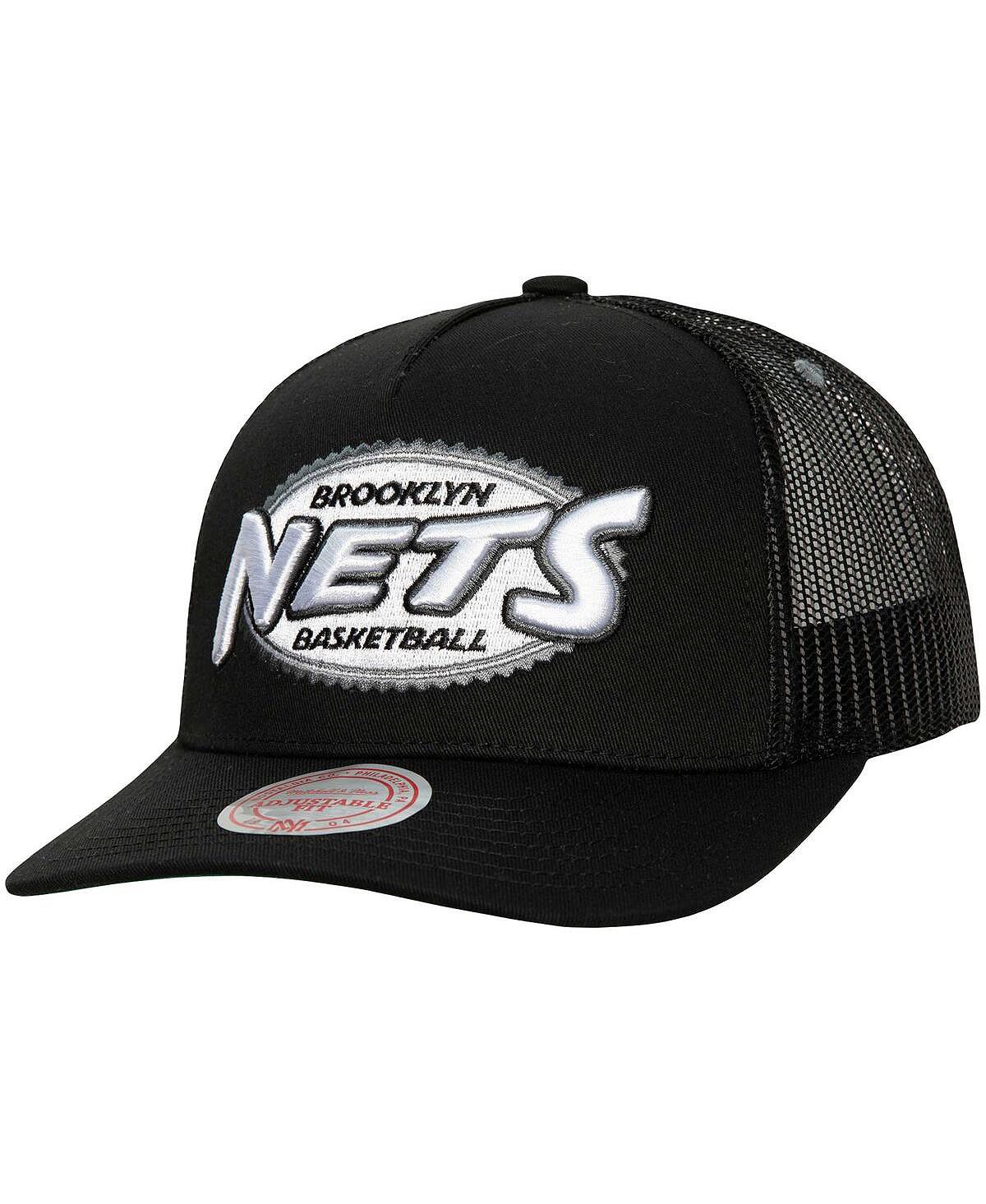 

Мужская черная кепка Brooklyn Nets Team Seal Trucker Snapback Mitchell & Ness