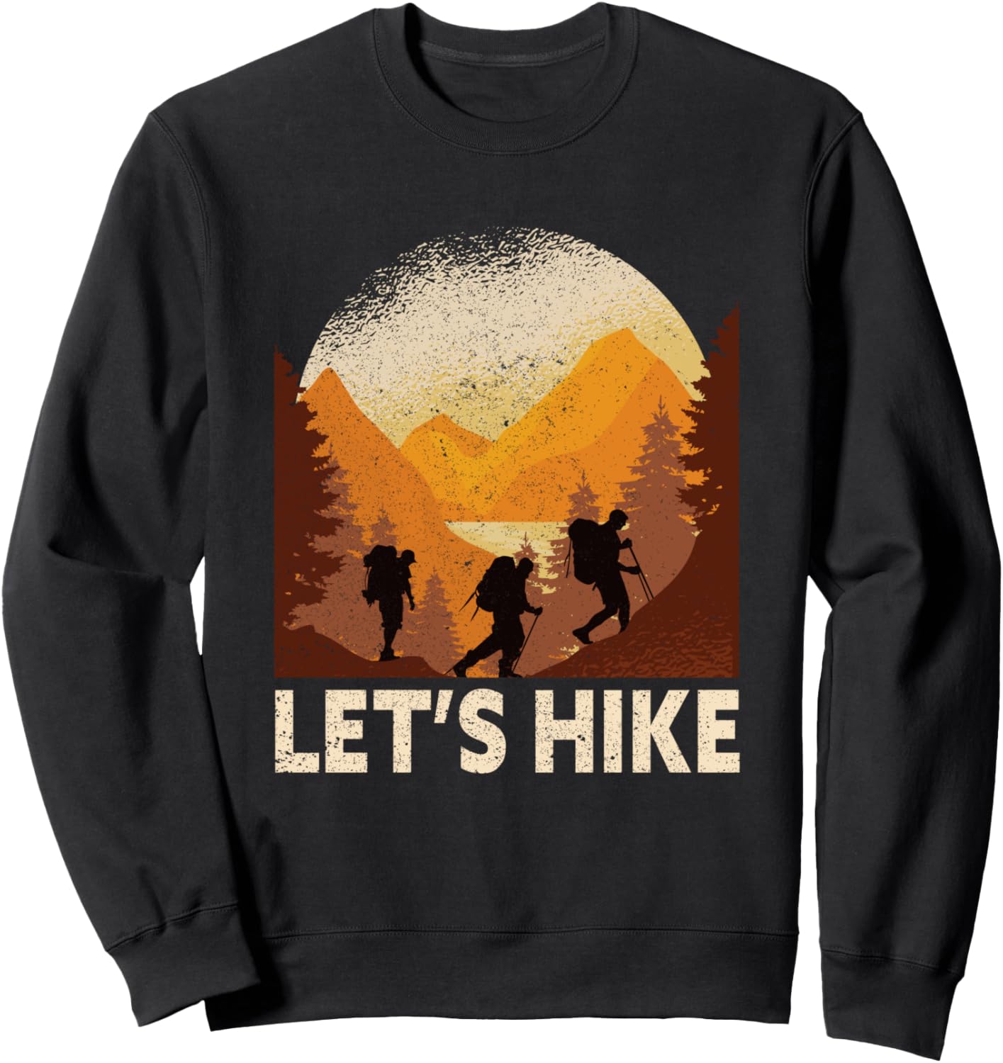 

Пойдем в поход, Забавная толстовка для походов на природу и в горы Funny National Park Hiking Gifts For Men Or Women, черный