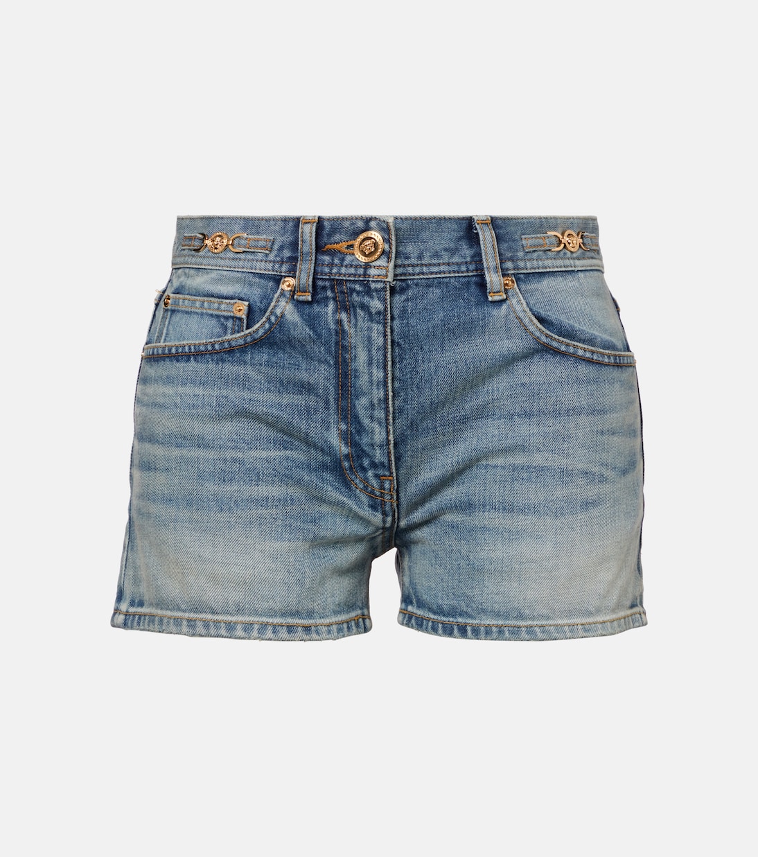

Джинсовые шорты средней посадки Versace, Medium Blue
