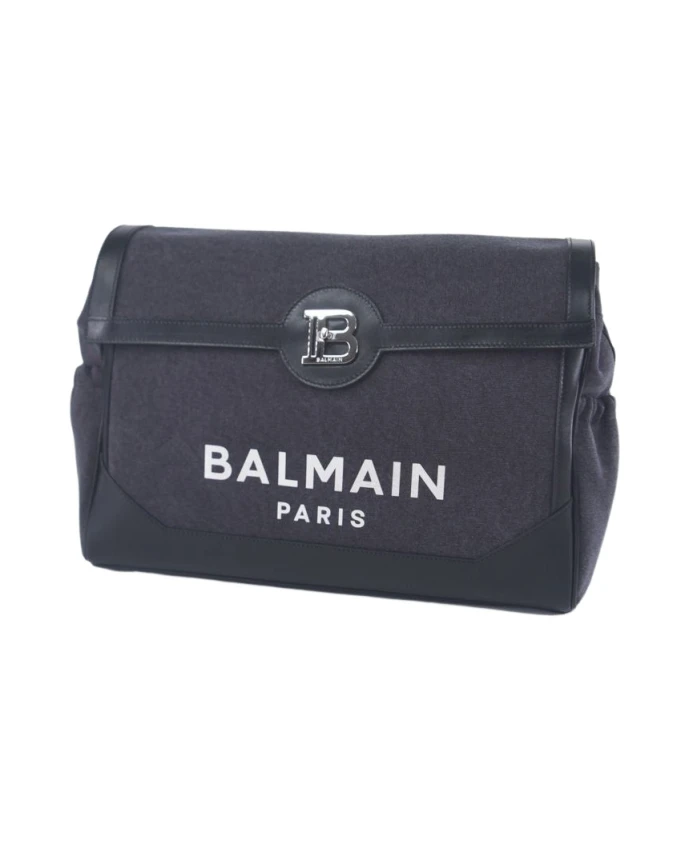 

Джинсовая сумка через плечо с логотипом Balmain, серый