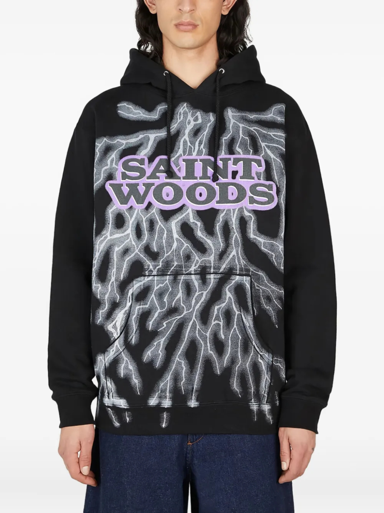 

Толстовка с капюшоном «Молния» Saintwoods, черный
