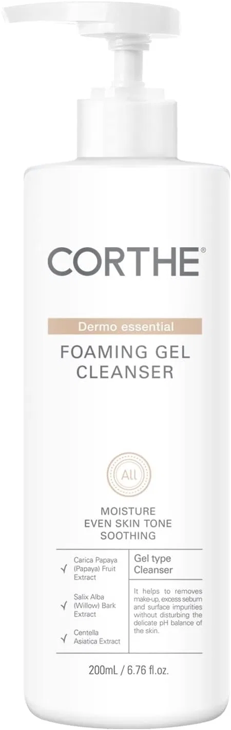 Пенка для умывания Corthe — Гель- Dermo Essential Foaming Gel Cleanser, 200 мл