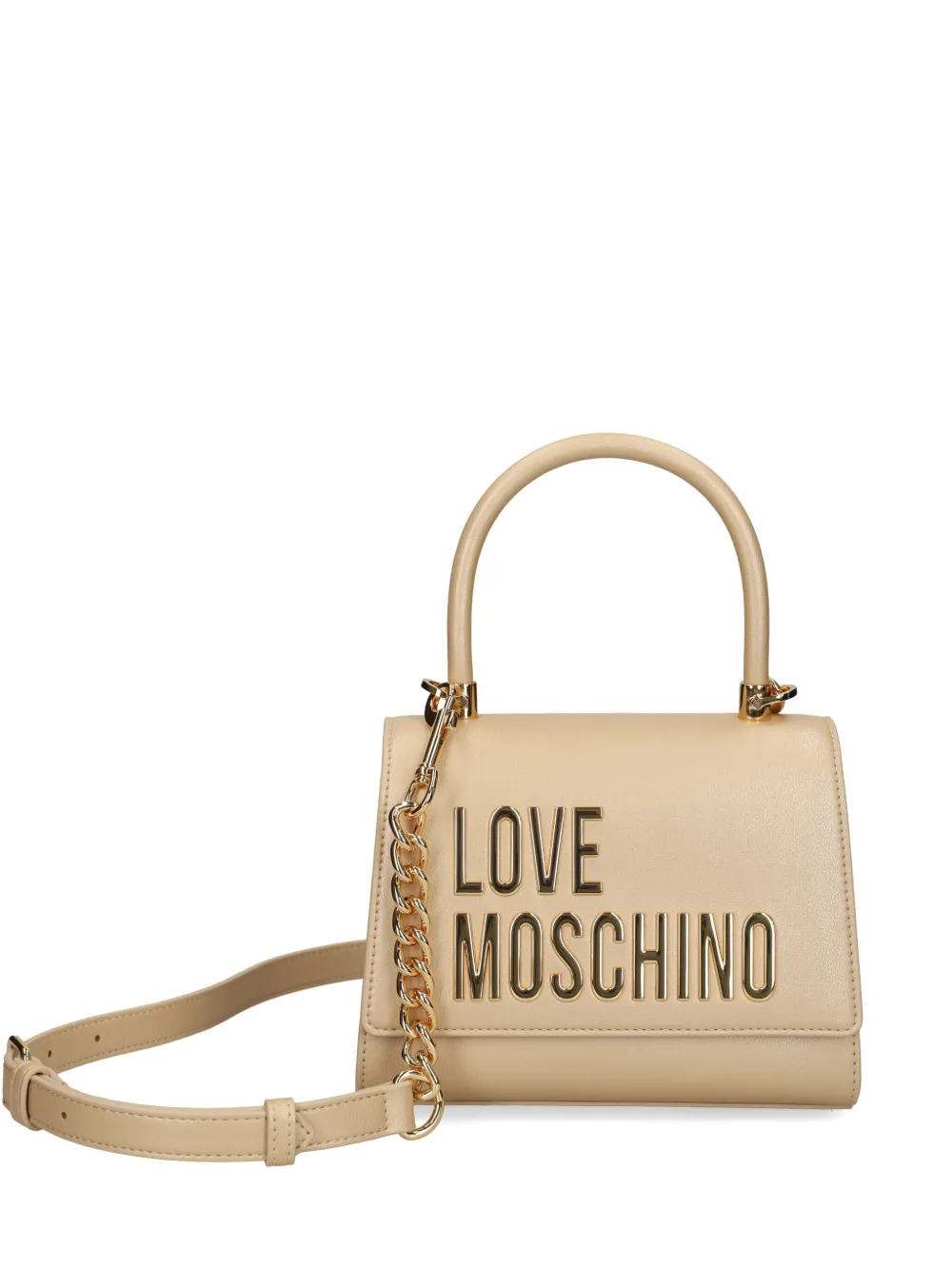 

Сумка-тоут с логотипом Love Moschino, золотой