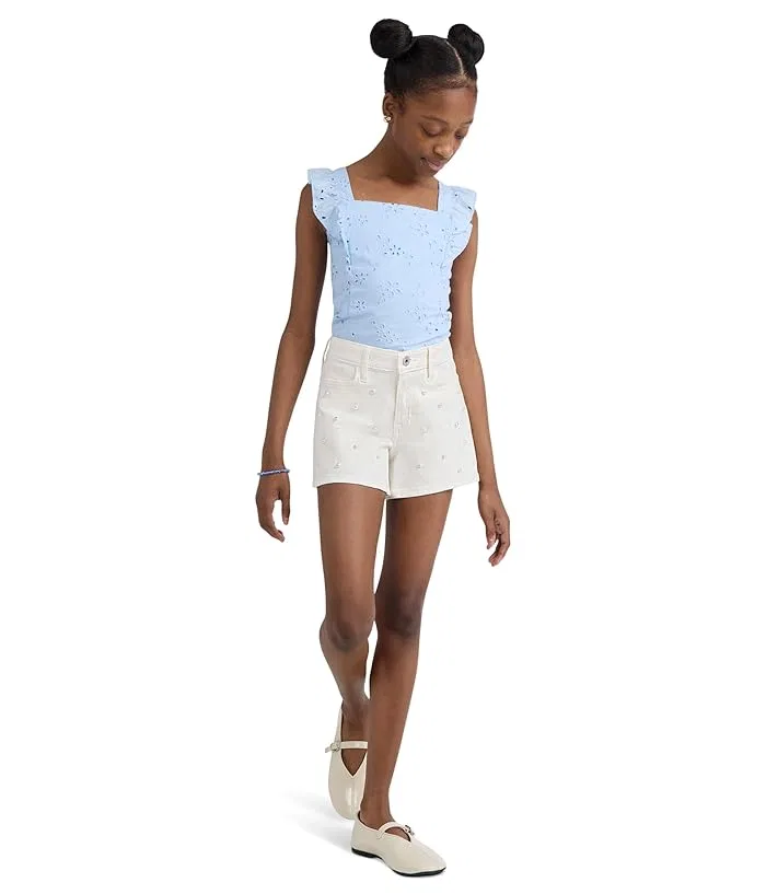 Шорты High-Rise Relaxed Pearly Twill abercrombie kids, Jet Stream — фото 2