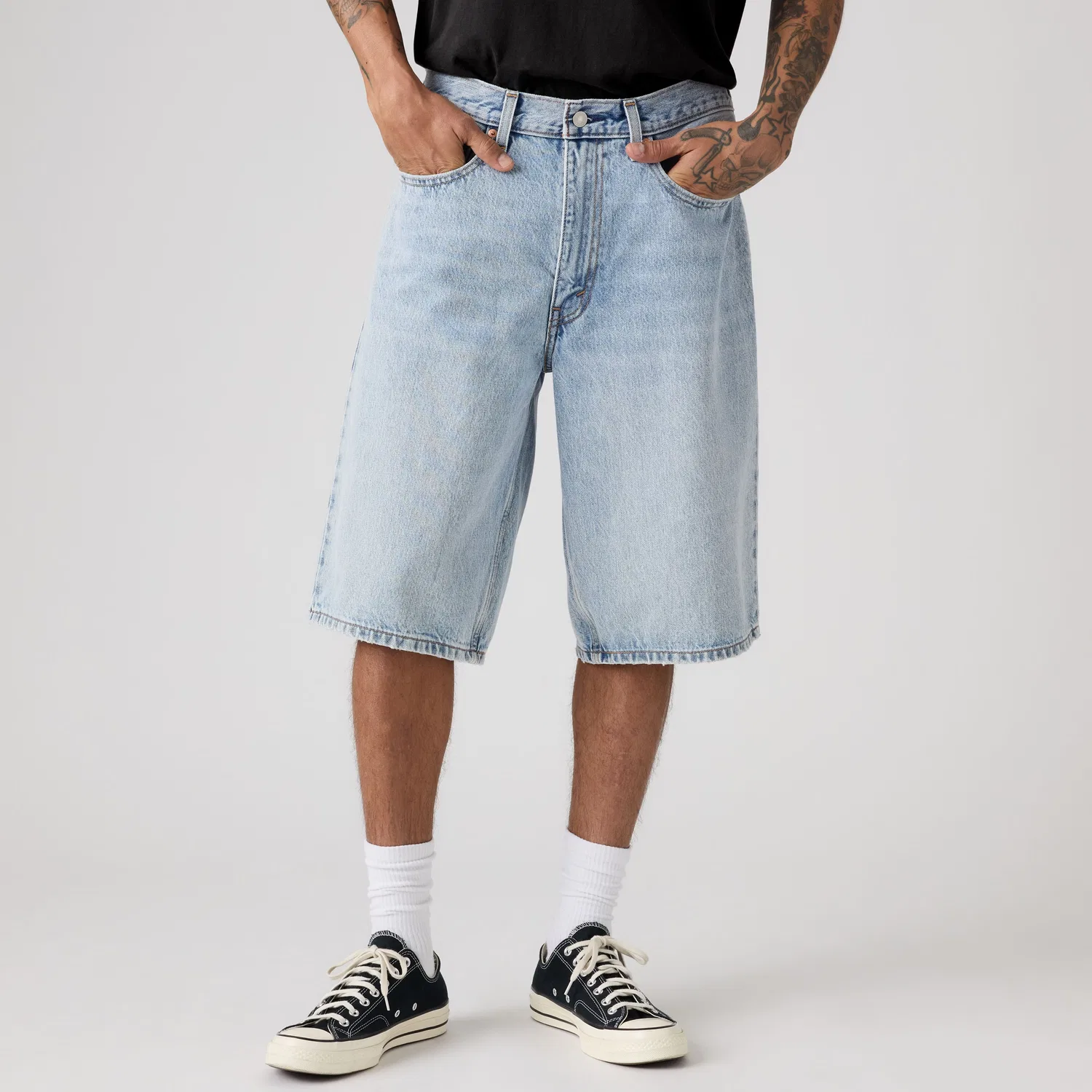 470 Свободные мужские шорты 14 дюймов Levi's, Light Wash — фото 2