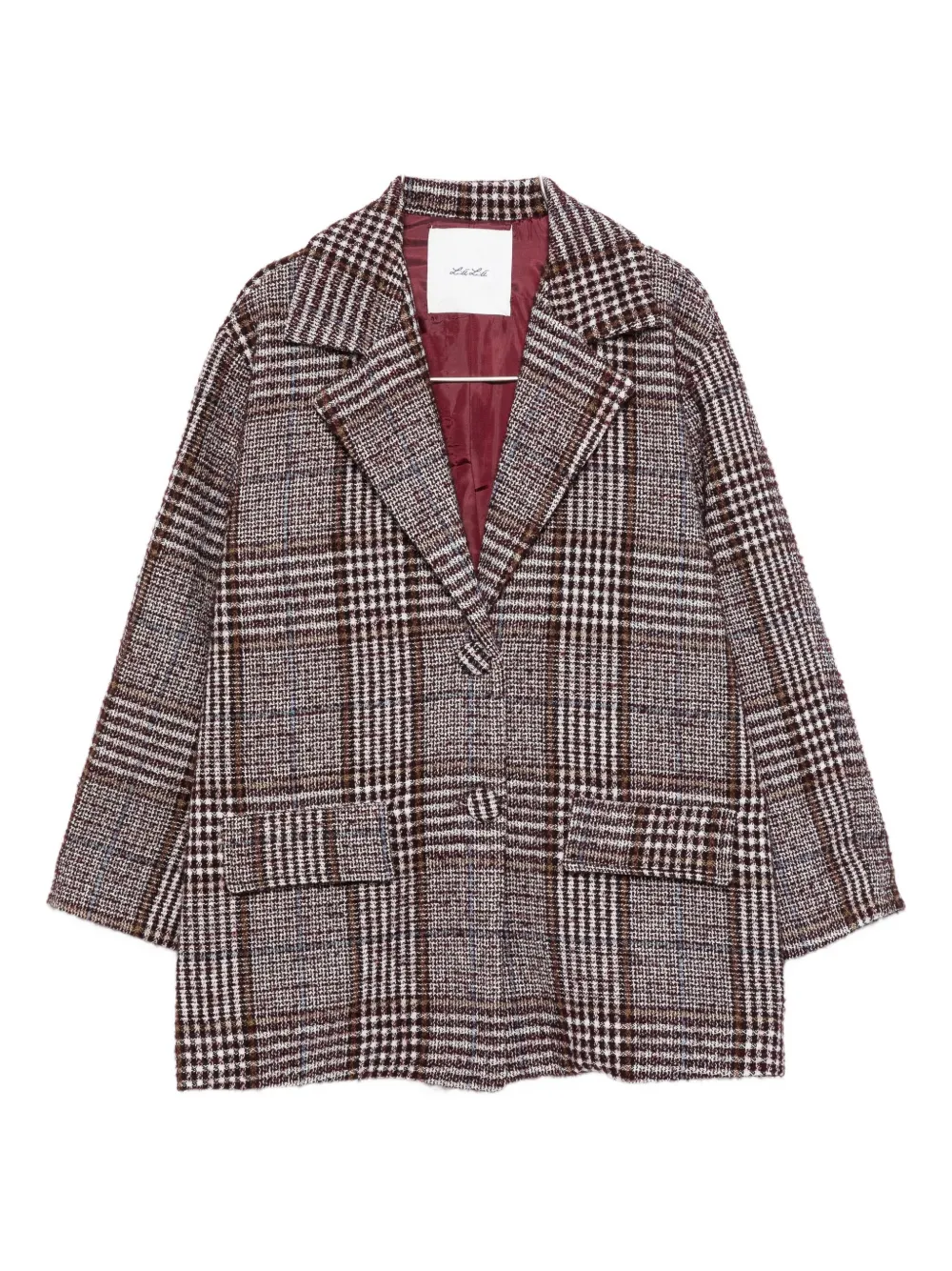 

Пиджак в клетку на одной пуговице Miss Grant Kids, разноцветный