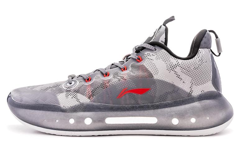 

Aape x LiNing YuShuai 14 Boom низкие баскетбольные кроссовки с амортизацией и износостойкостью мужские дымчато-серые