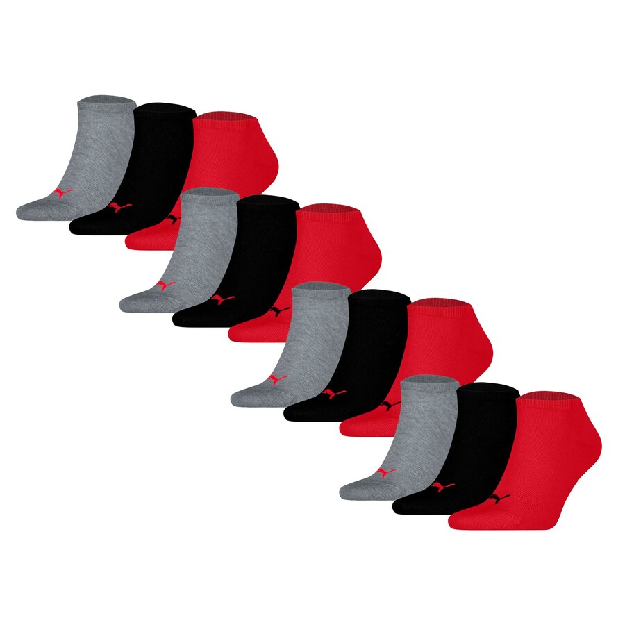 

Носки PUMA, цвет Grey/Red/Black