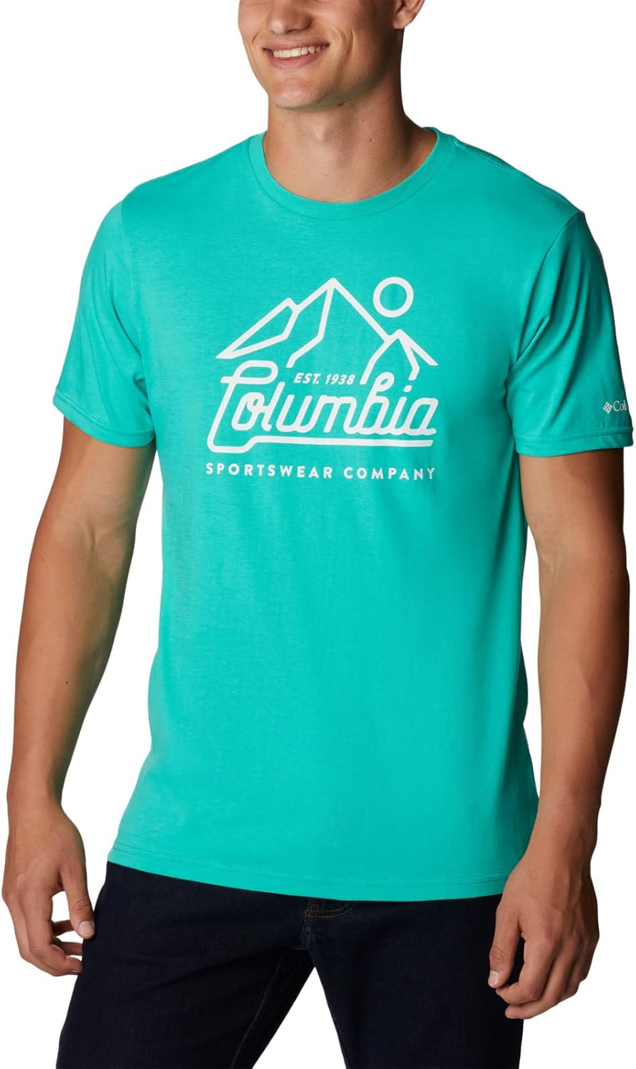 

Мужская футболка Columbia CSC с сезонным логотипом, Electric Turquoise/Scenic Logo, Синий, Мужская футболка Columbia CSC с сезонным логотипом, Electric Turquoise/Scenic Logo