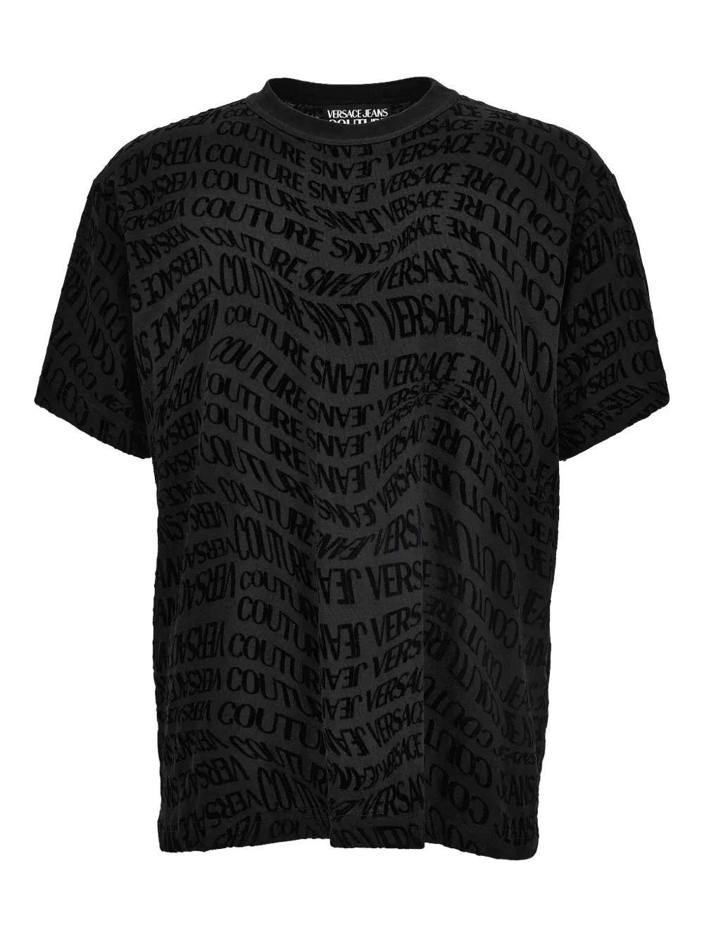 

Футболка с логотипом Versace Jeans Couture, черный