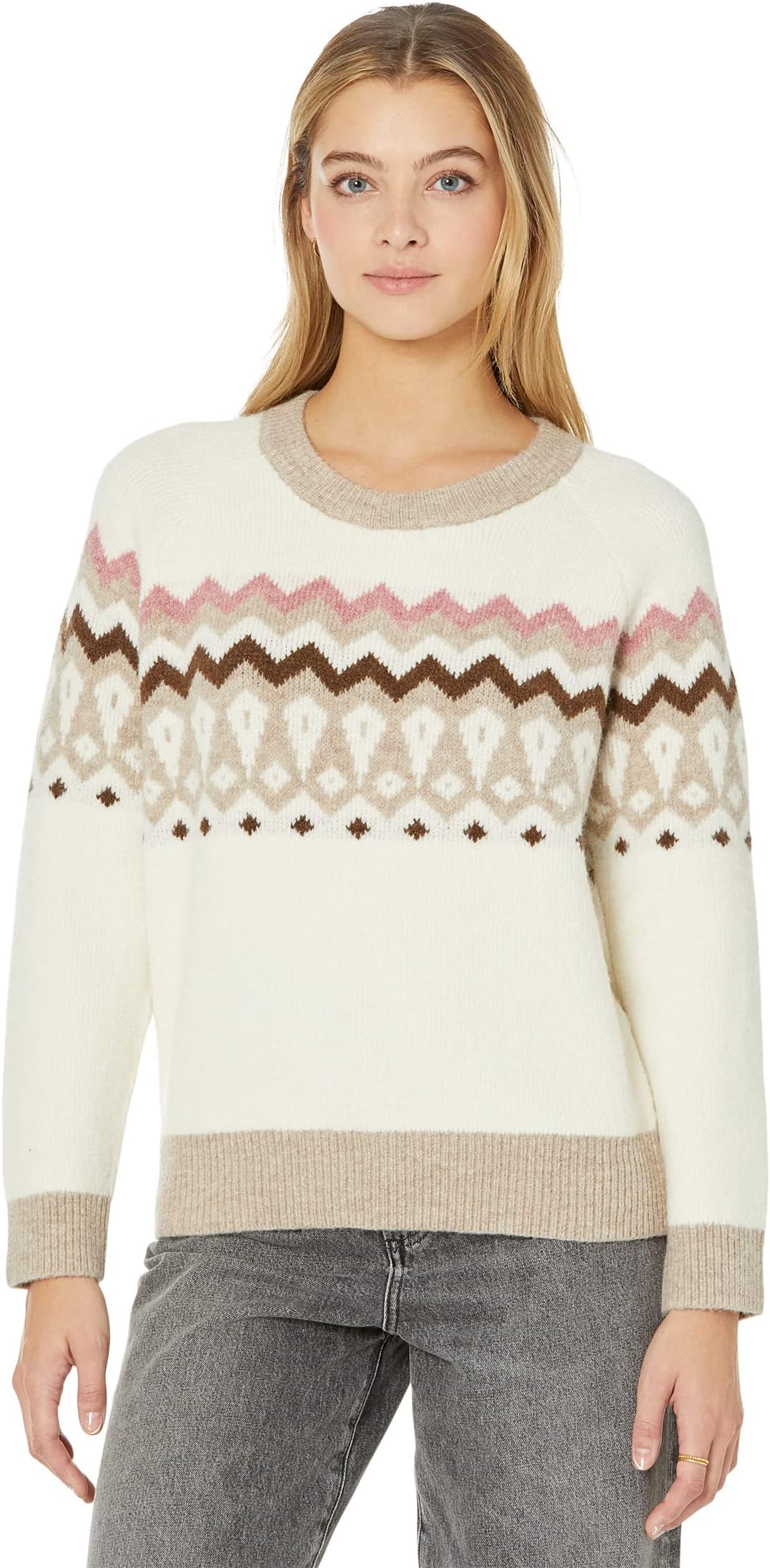 

Свитер Madewell Fair Isle Markham Pullover Sweater, цвет Antique Cream