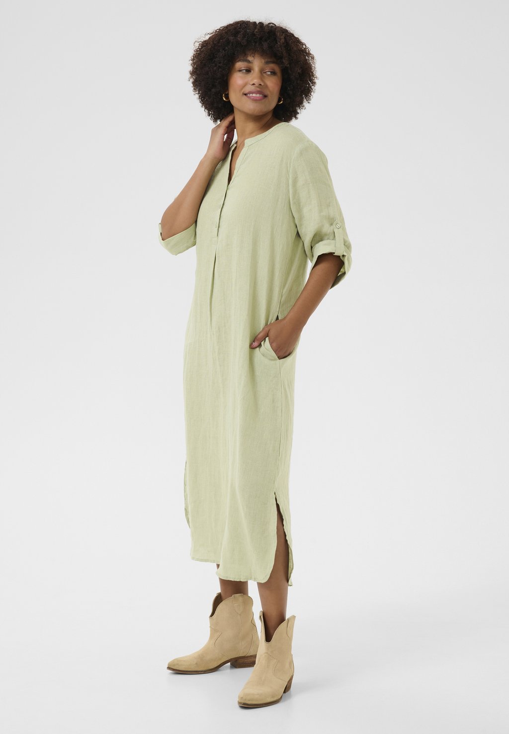 

Повседневное платье CRBELLIS CAFTAN Cream, песочный