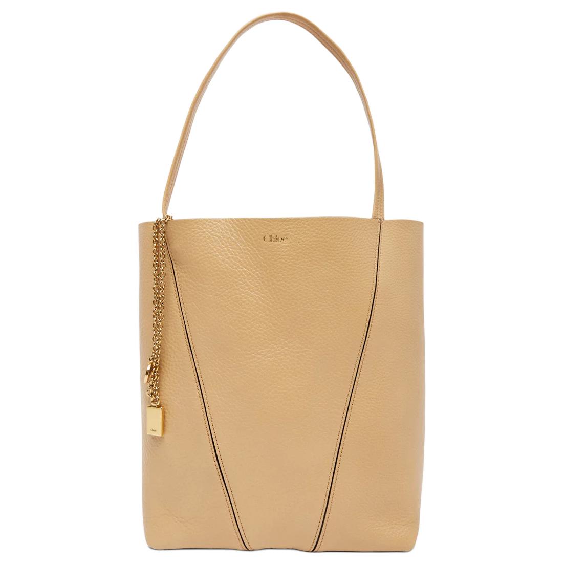 

Chloé Сумка-тоут Chloe из натуральной коровьей кожи, сумка для покупок, дамская сумочка, сумка через плечо, стандартный женский цвет, молочно-коричневый