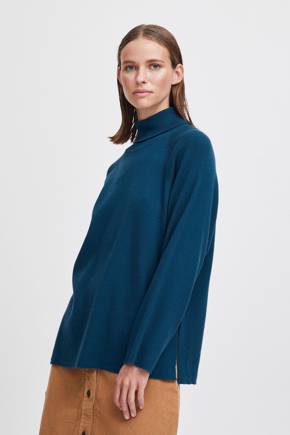 

Свитер b.young Rollkragen BYMILO RIB JUMPER 2 20813866, синий