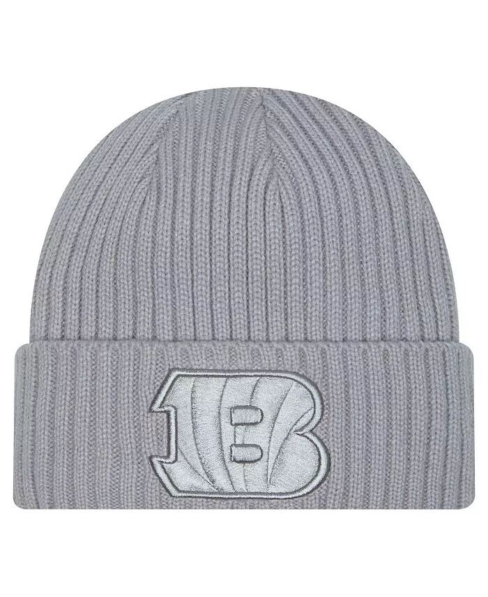 

Мужская серая вязаная шапка Cincinnati Bengals Color Pack с манжетами New Era