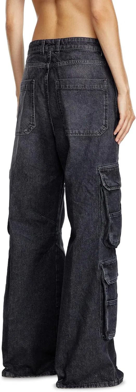 Джинсы Diesel 1996 D-Sire Relaxed, Black/Denim — фото 4