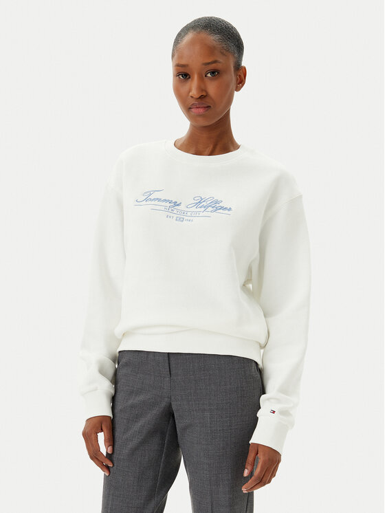 

Толстовка обычного кроя WW0WW45430 Tommy Hilfiger, экрю