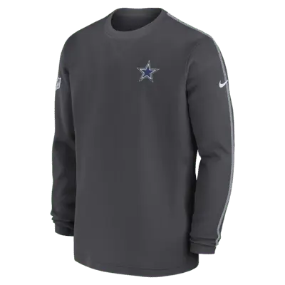 

Топ Nike Dallas Cowboys Sideline Coach Men’s NFL Long-Sleeve Top, цвет Charcoal