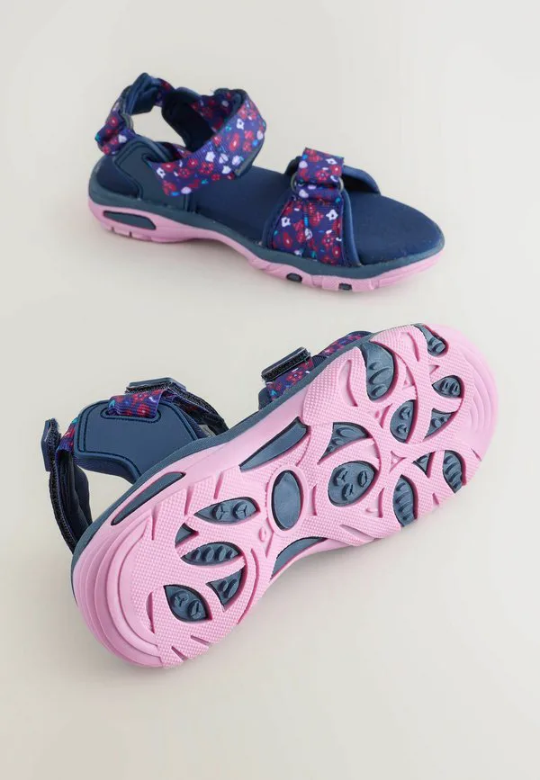 Походные сандалии стандартного размера Next, Navy Purple Floral — фото 4